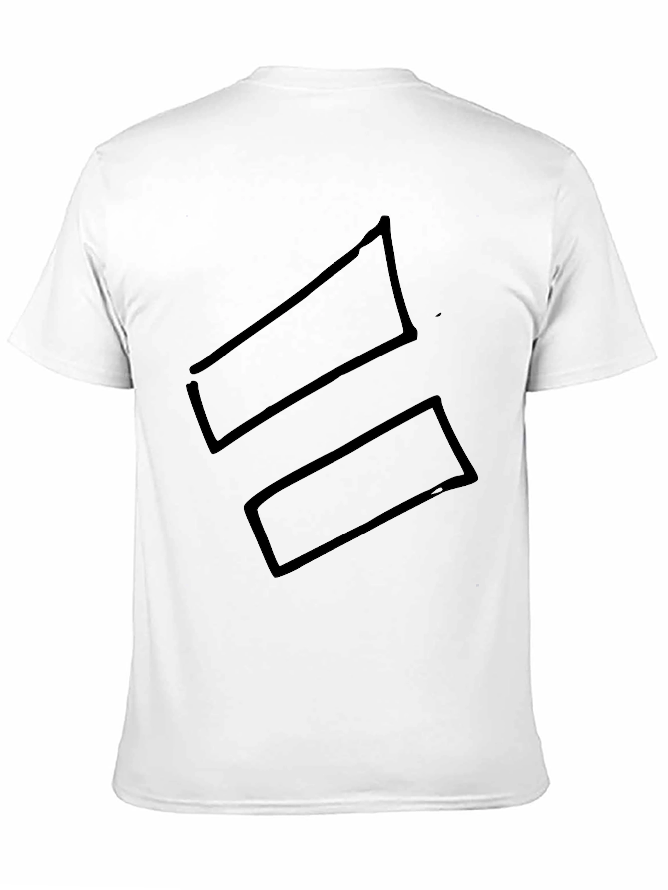 Bold Graphic Tee: Black Rectangles Design