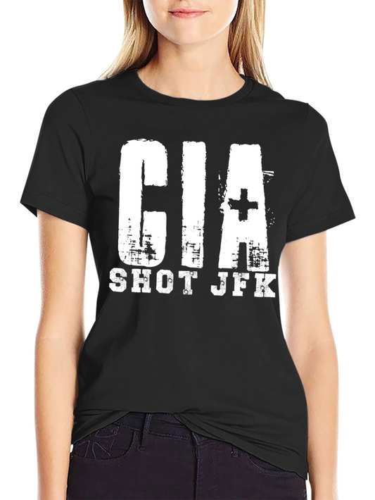 CIA Shot JFK Graphic Tee - Conspiracy Theory T-Shirt