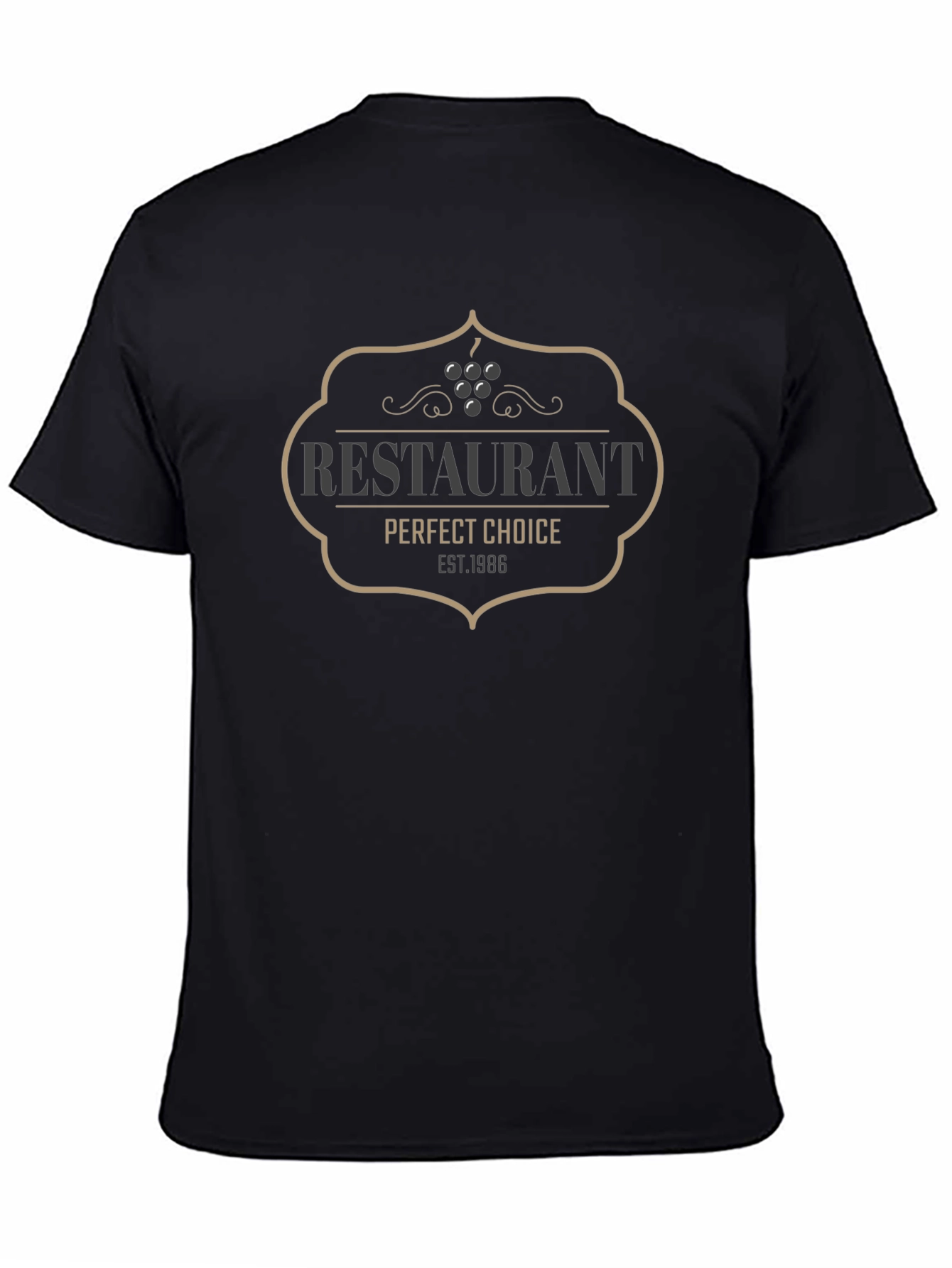 Restaurant Perfect Choice EST. 1986 Black T-Shirt