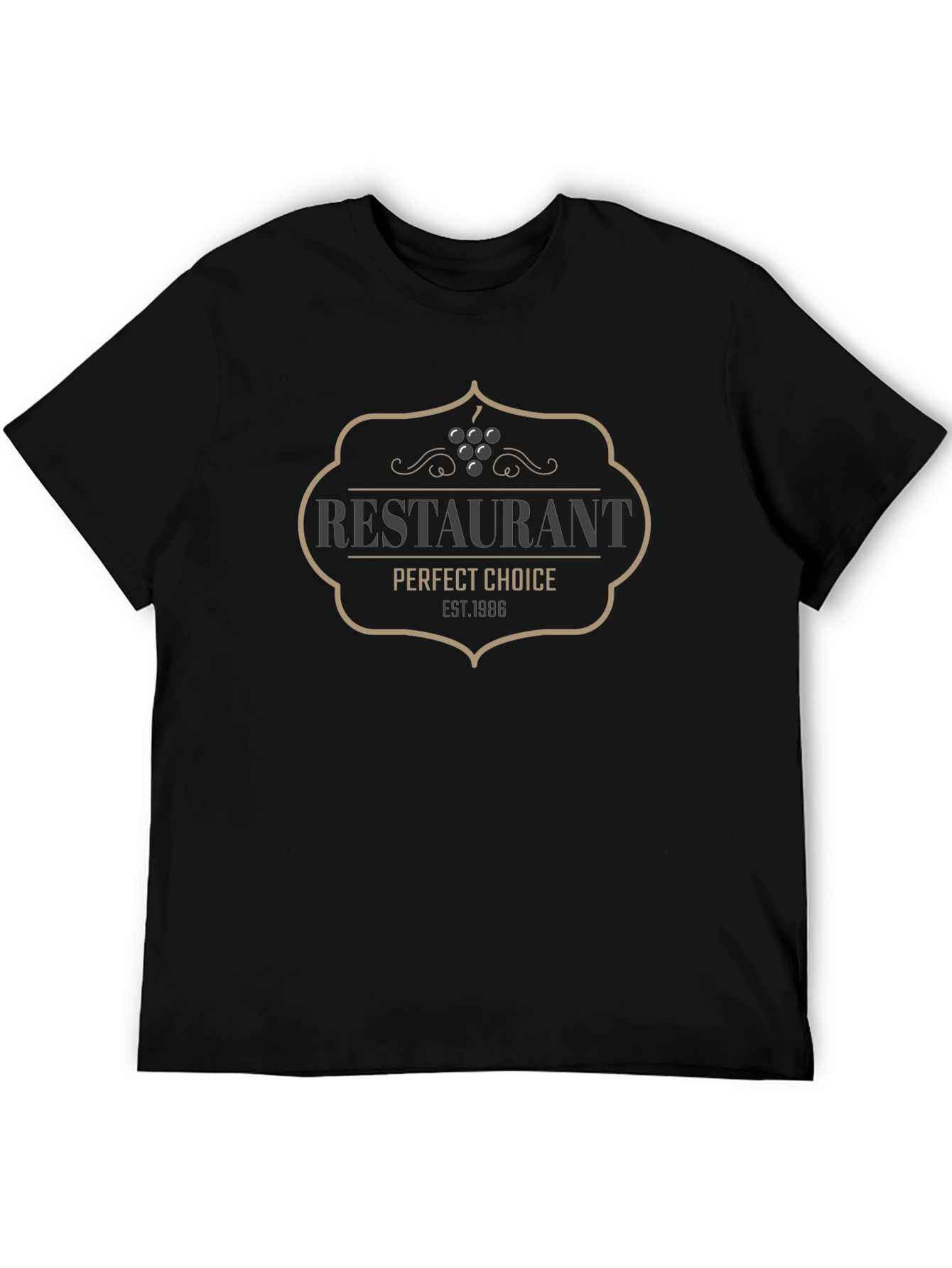 Restaurant Perfect Choice EST. 1986 Black T-Shirt