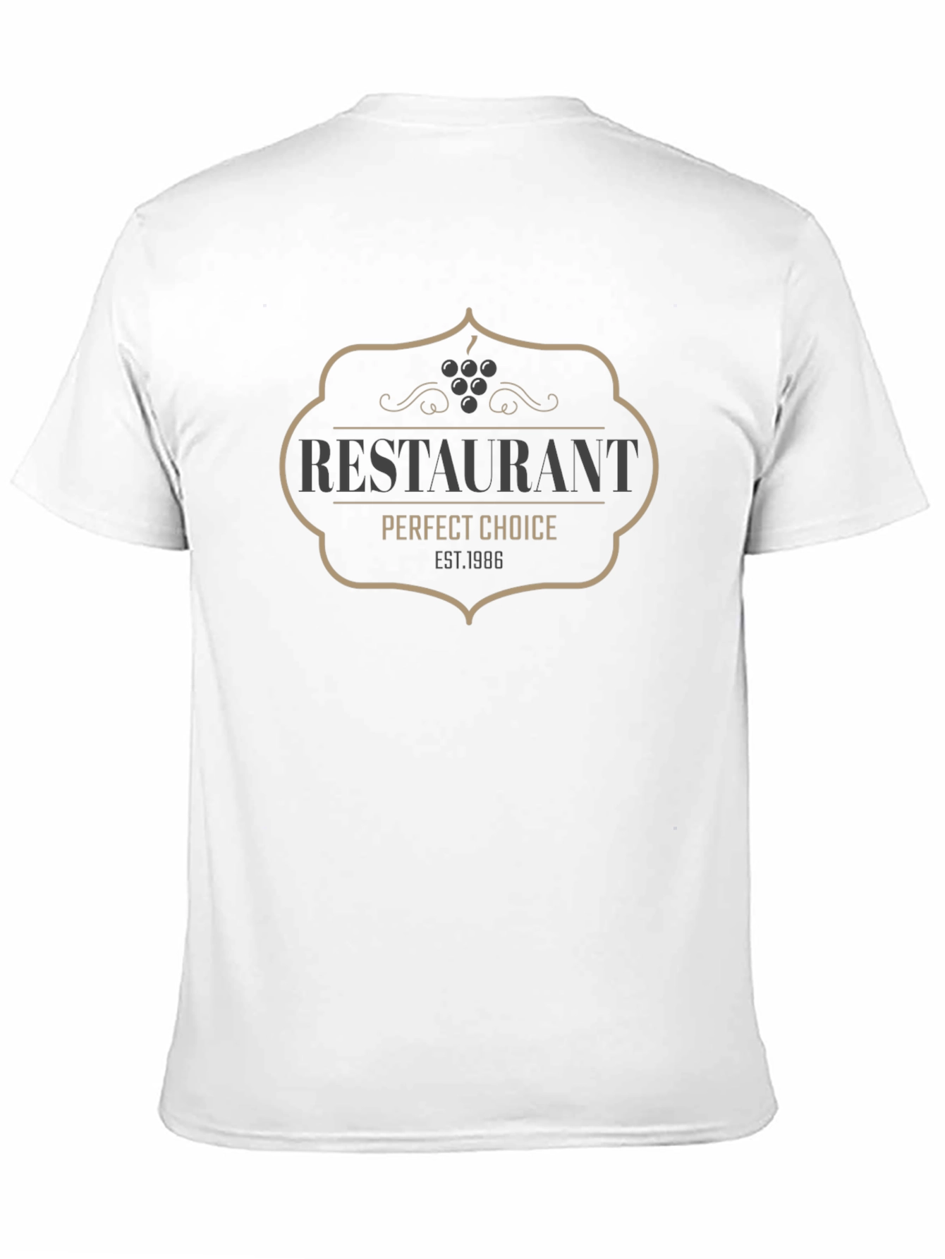 Restaurant Perfect Choice EST. 1986 Black T-Shirt