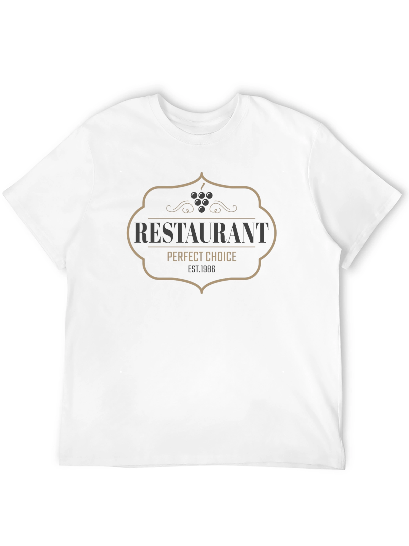 Restaurant Perfect Choice EST. 1986 Black T-Shirt