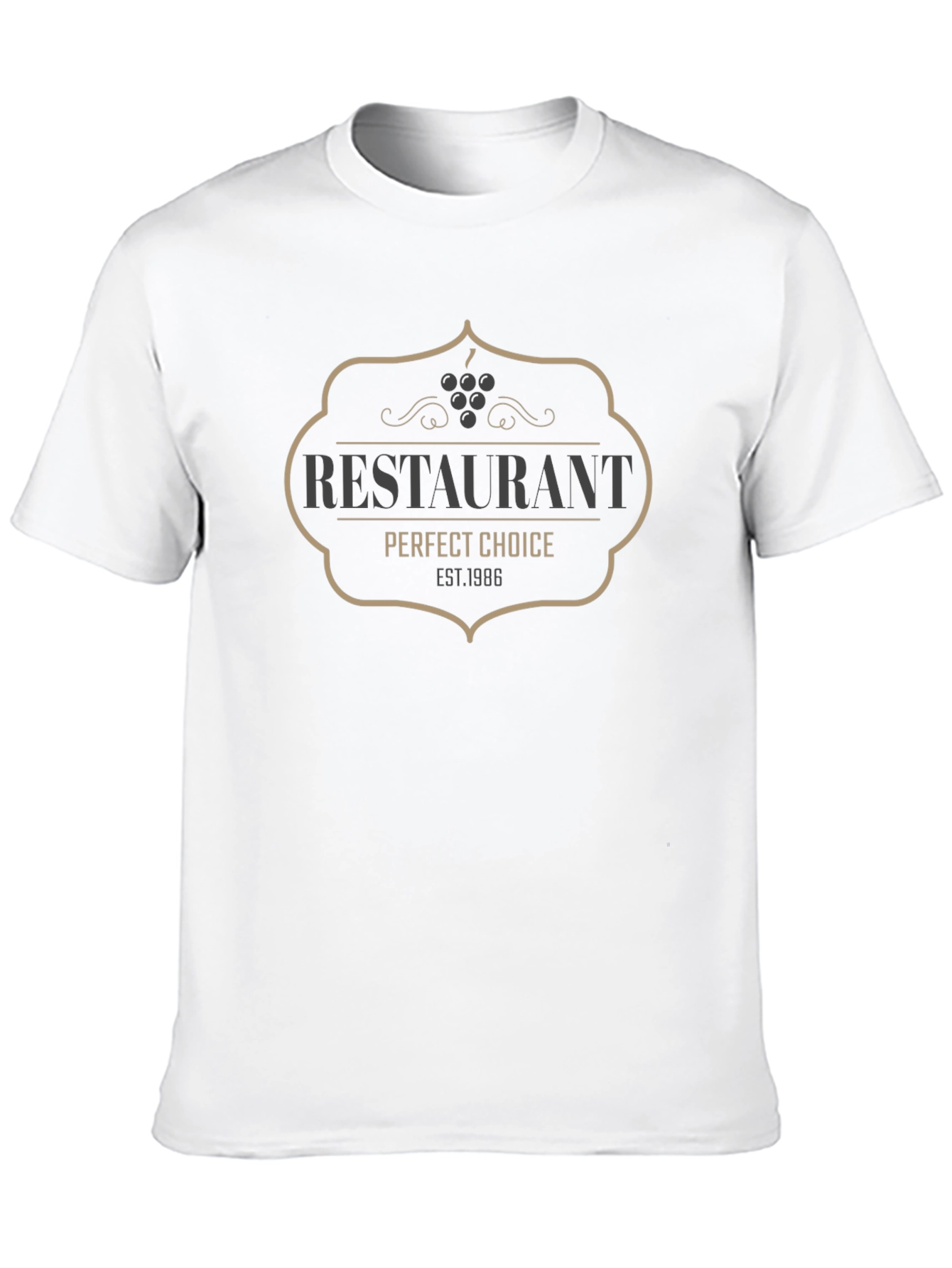 Restaurant Perfect Choice EST. 1986 Black T-Shirt