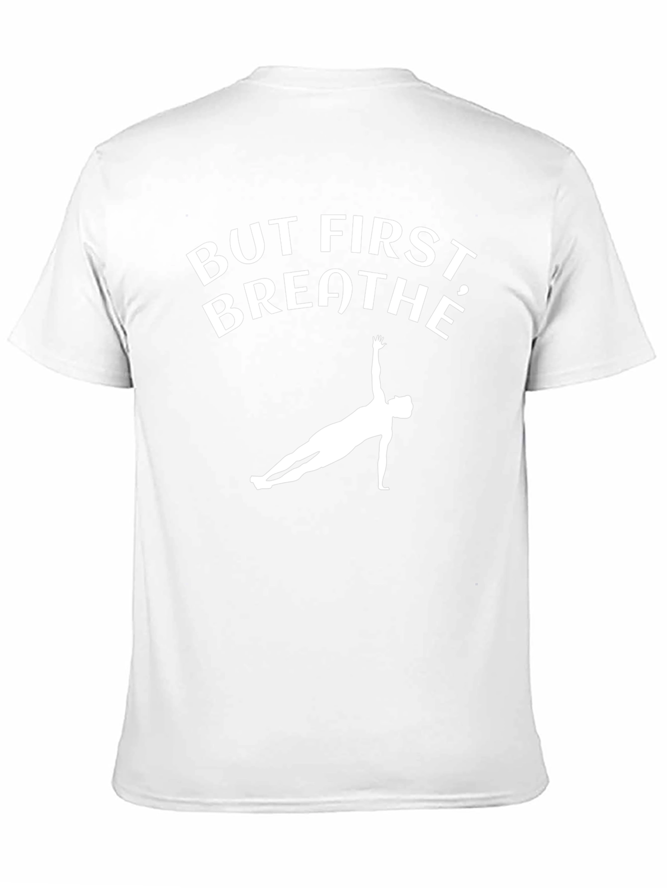 But First Breathe Black Yoga T-Shirt