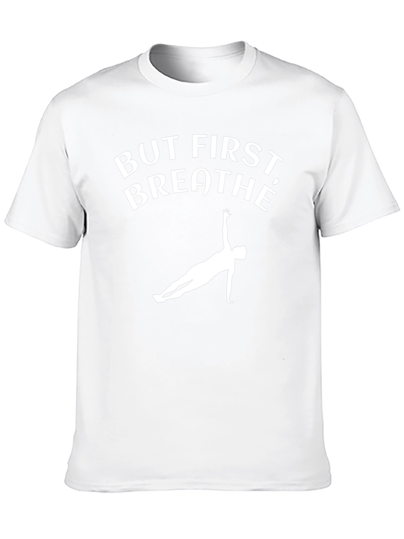 But First Breathe Black Yoga T-Shirt