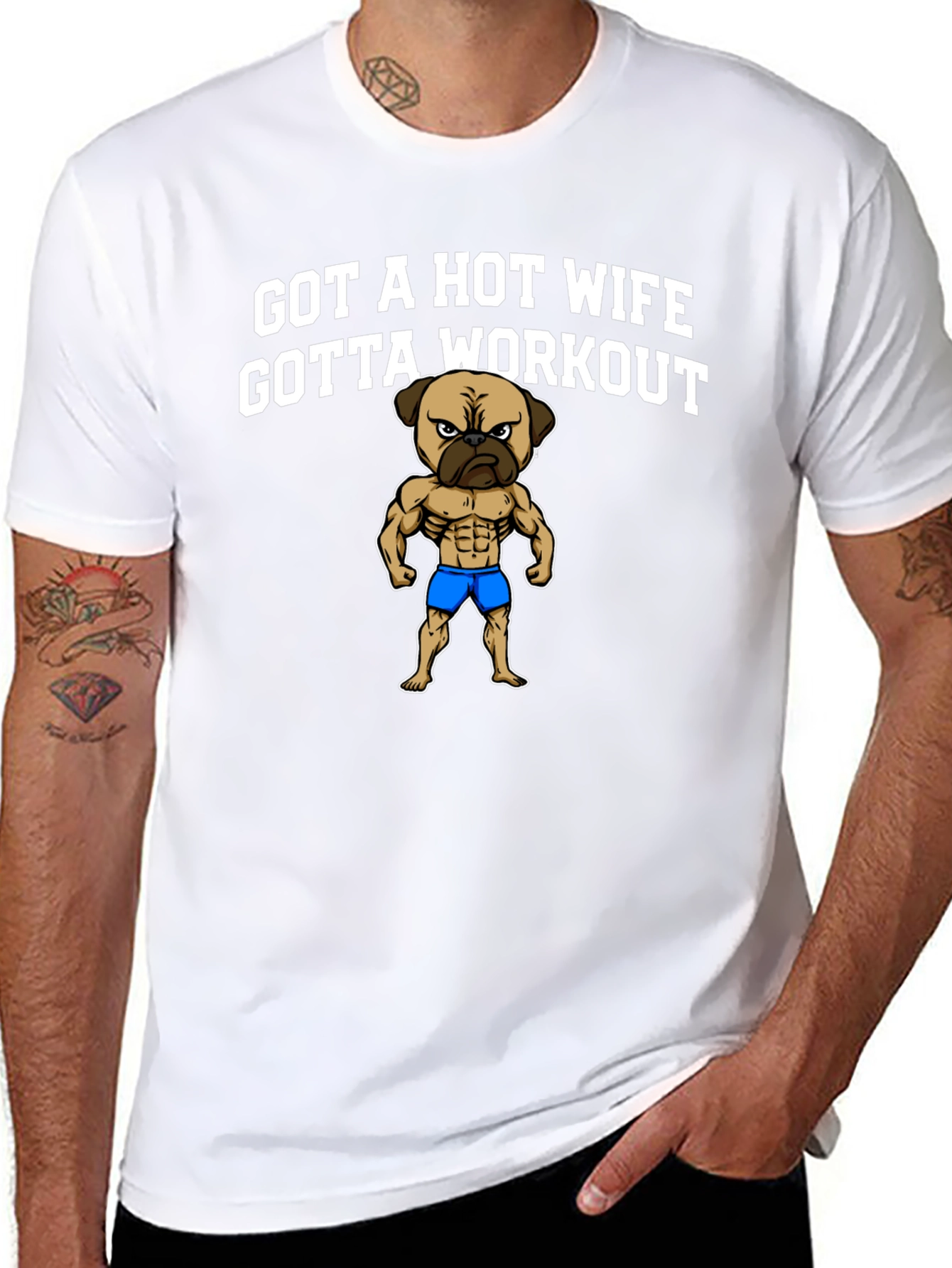 Got a Hot Wife Gotta Workout T-Shirt