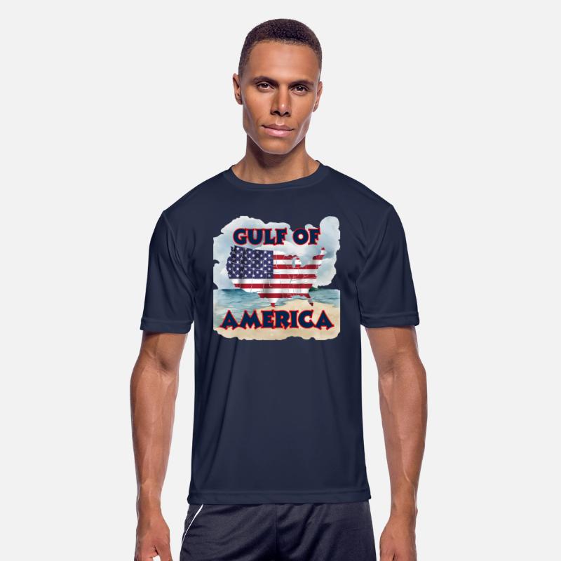 Map of American Flag Overlaying Waves