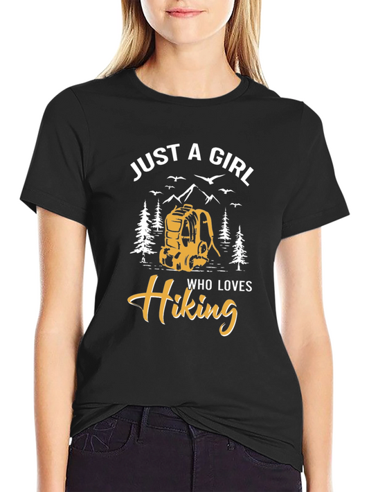 Just a Girl Who Loves Hiking T-Shirt