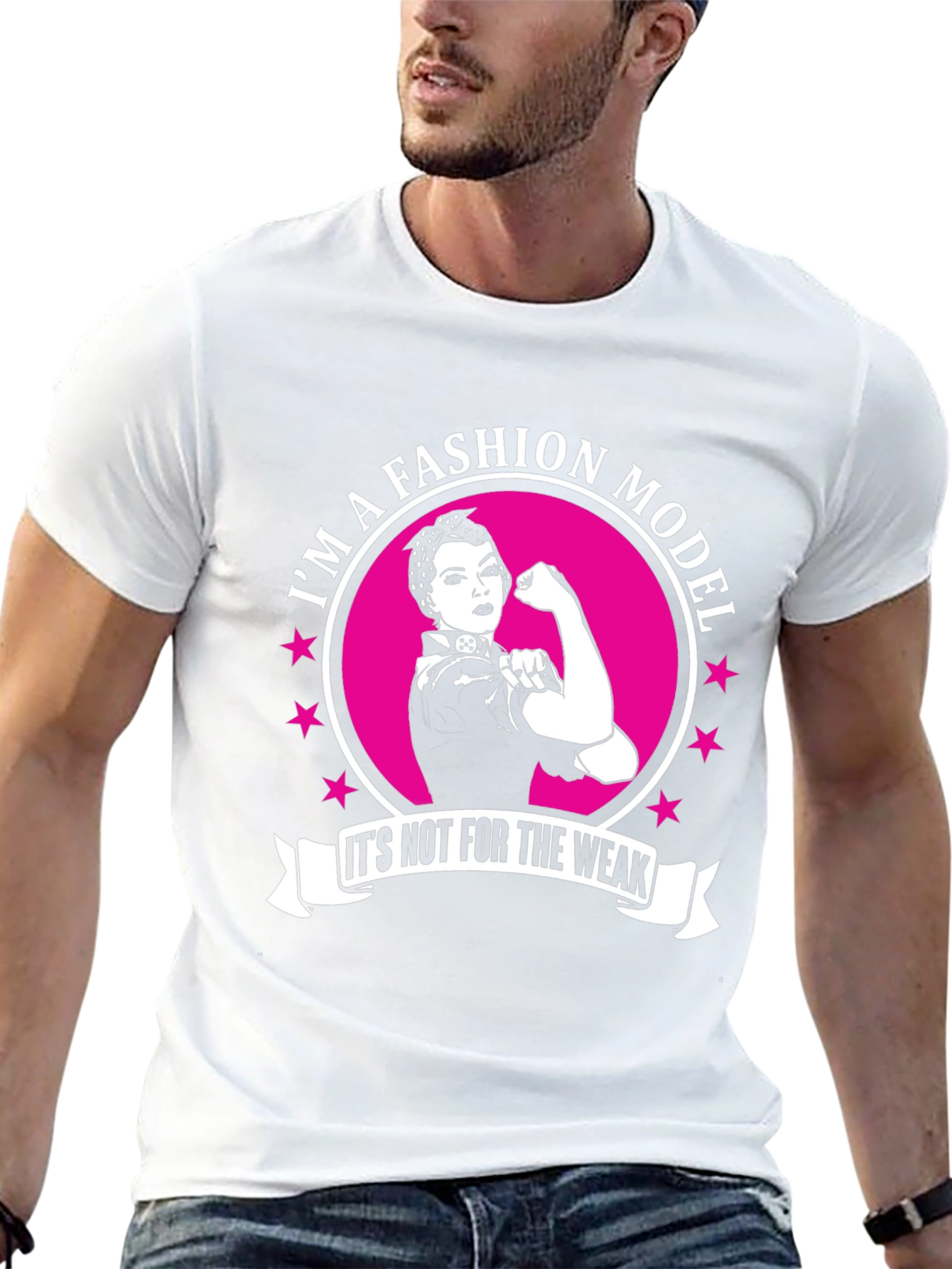 Fashion Model Strong Woman Graphic T-Shirt