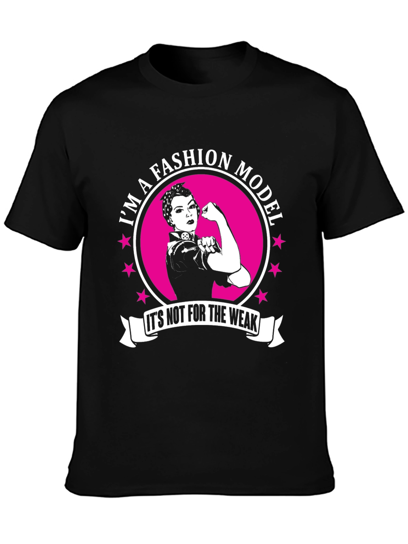 Fashion Model Strong Woman Graphic T-Shirt