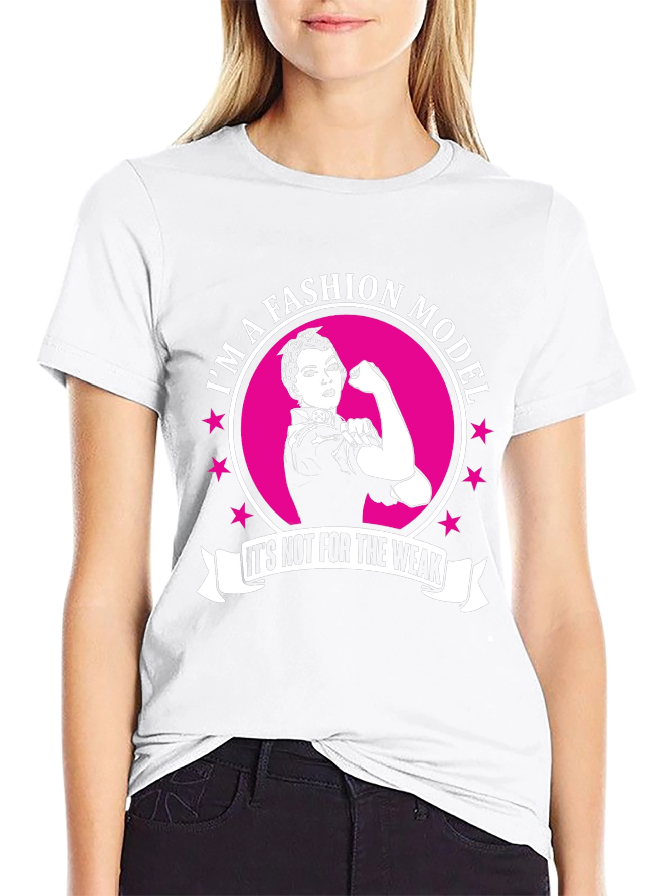 Fashion Model Strong Woman Graphic T-Shirt