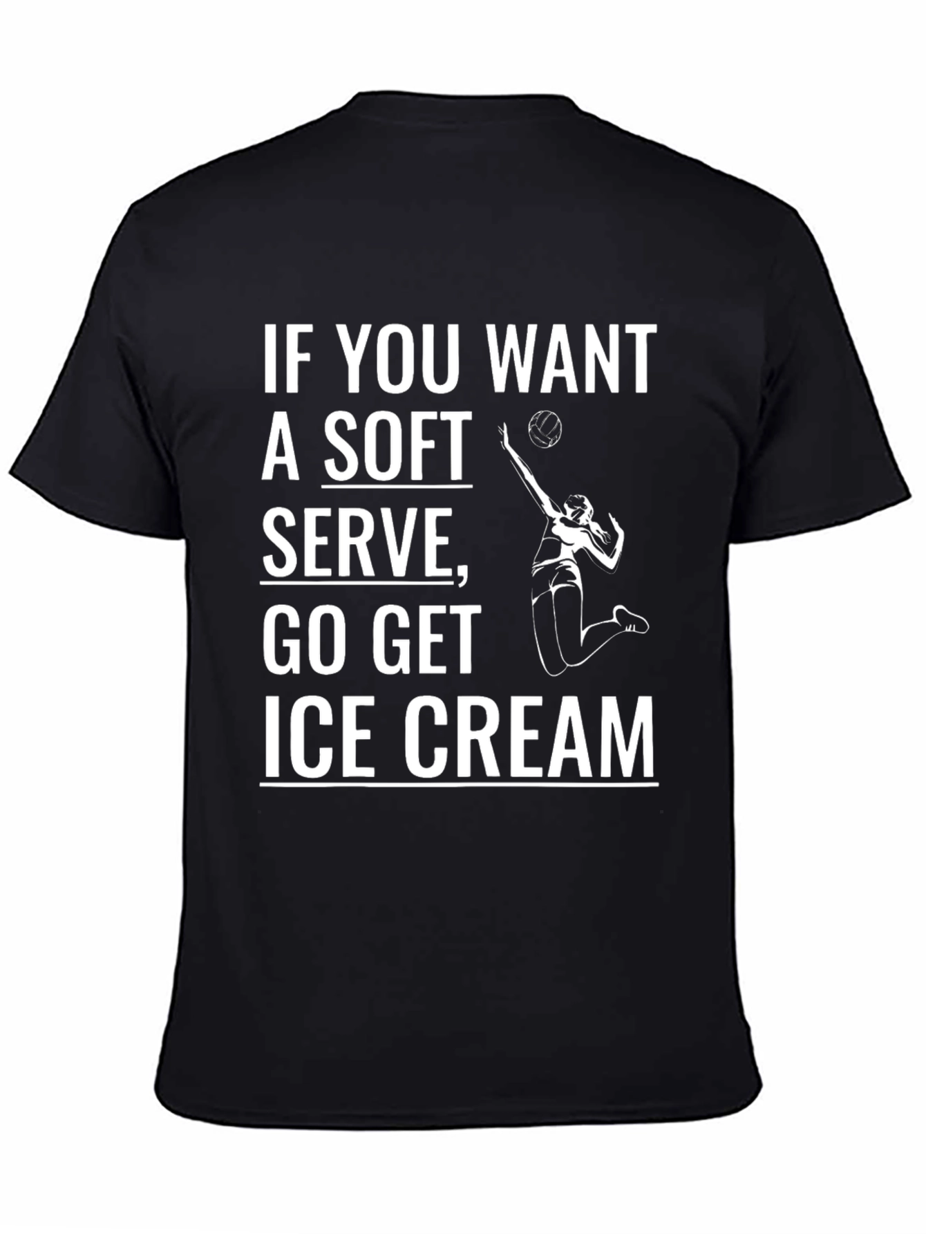 Volleyball Serve Humor Graphic Tee