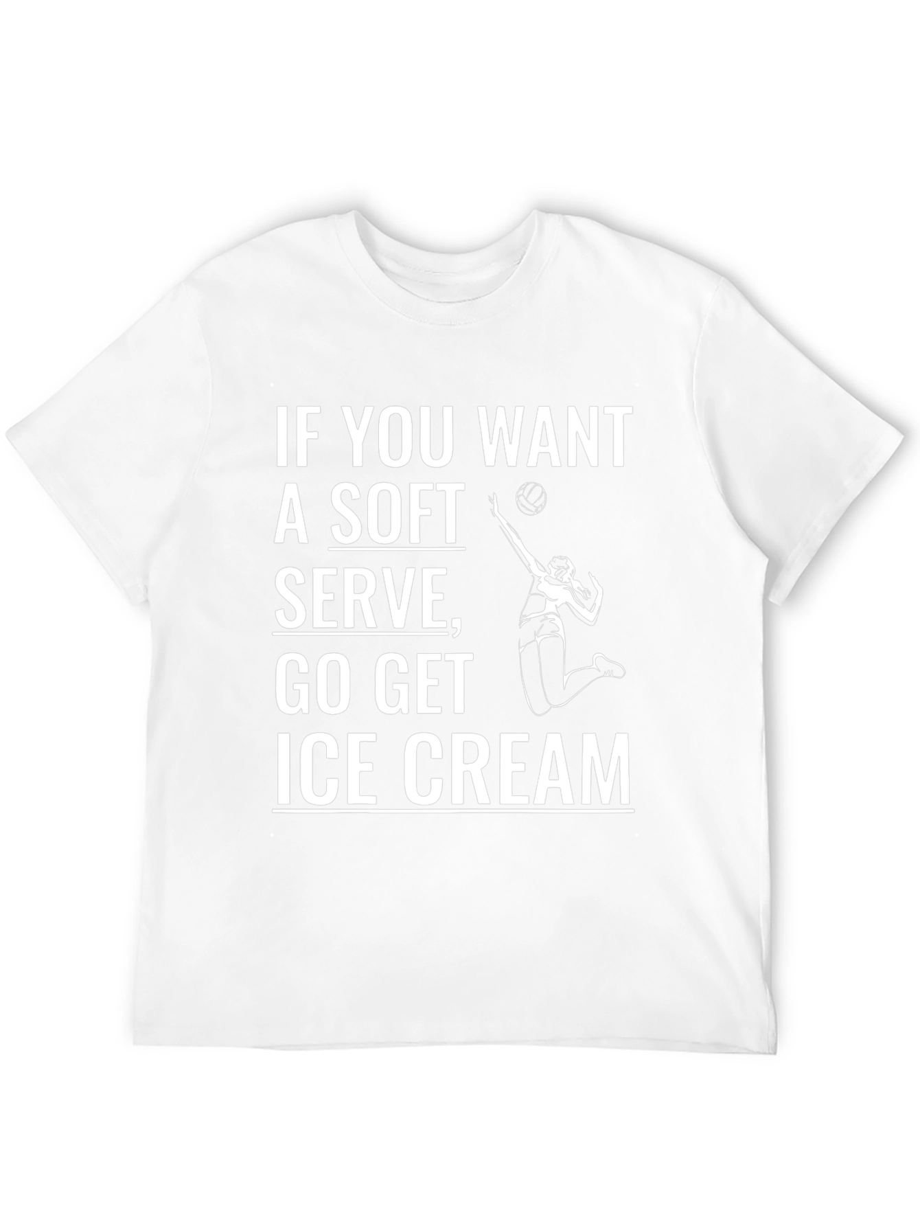 Volleyball Serve Humor Graphic Tee