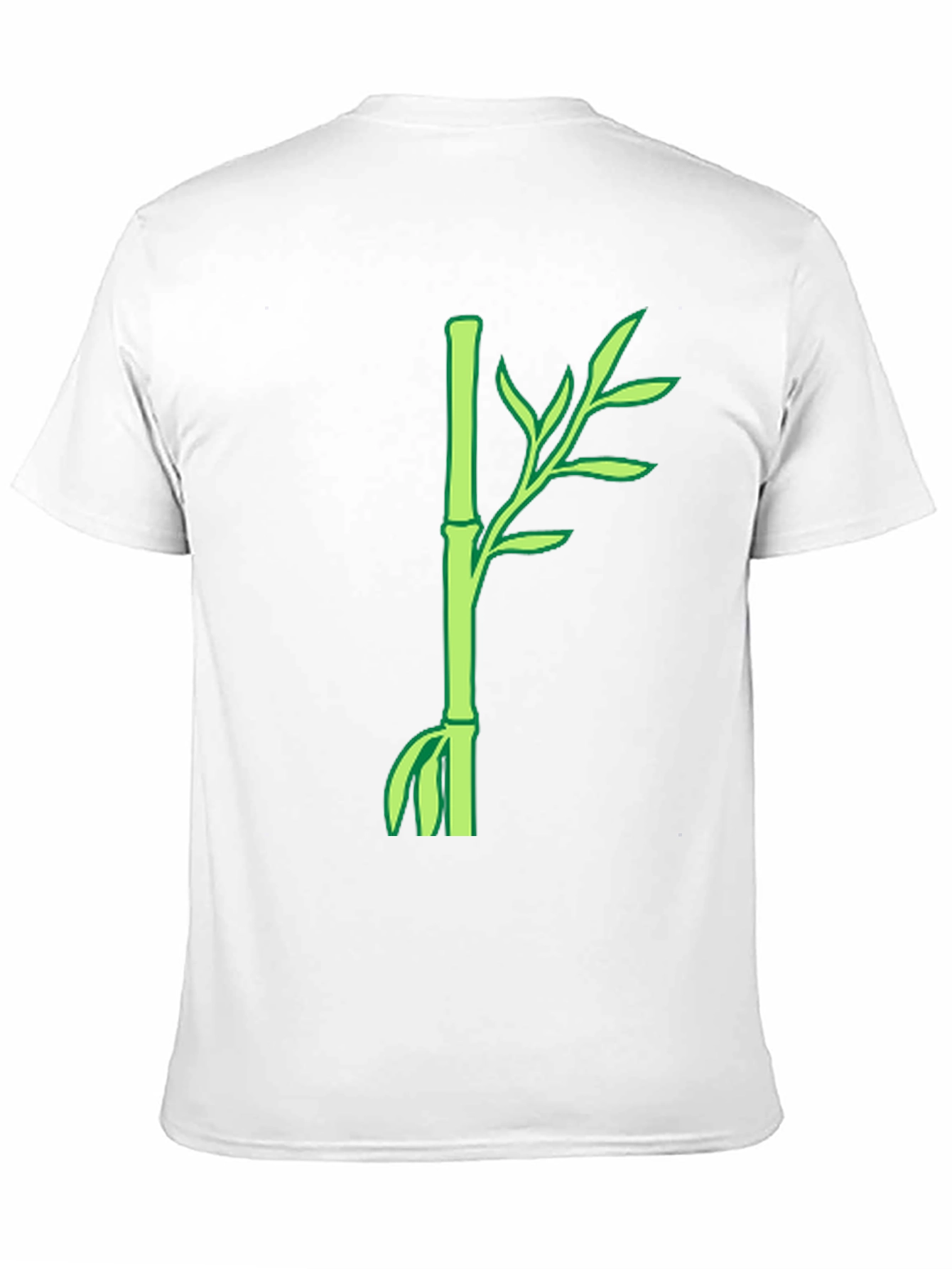 Bamboo Plant Graphic T-Shirt - Casual Style