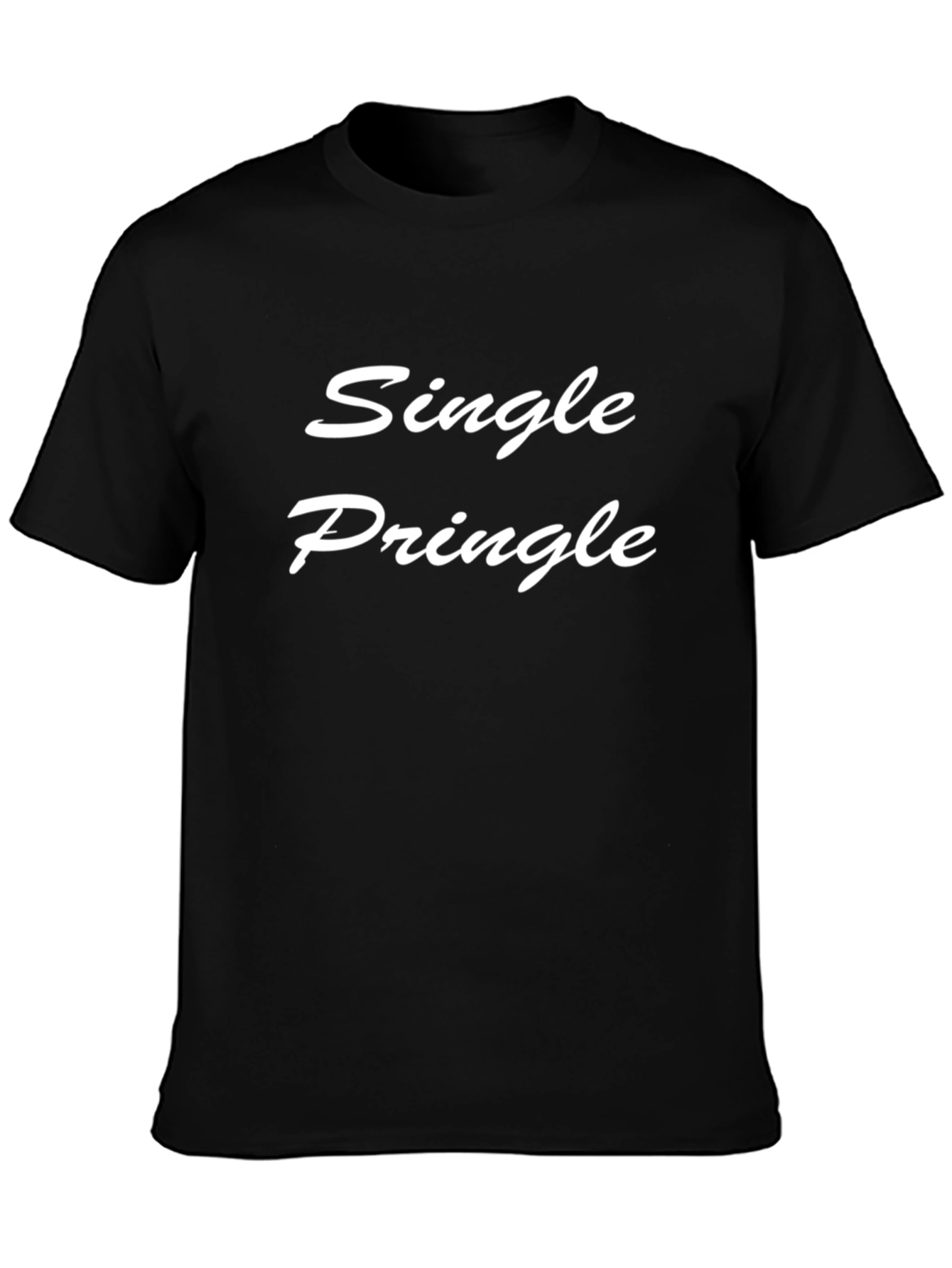 Single Pringle Graphic T-Shirt - Black Cotton Tee