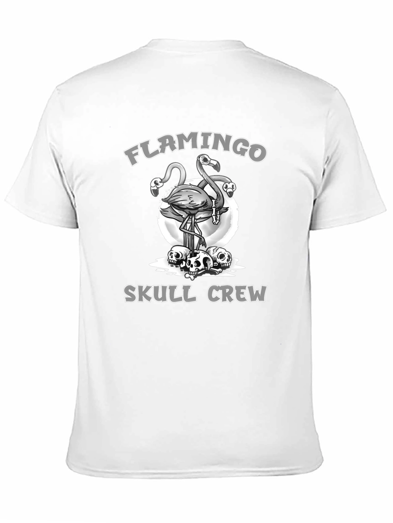 Flamingo Skull Crew Graphic Tee