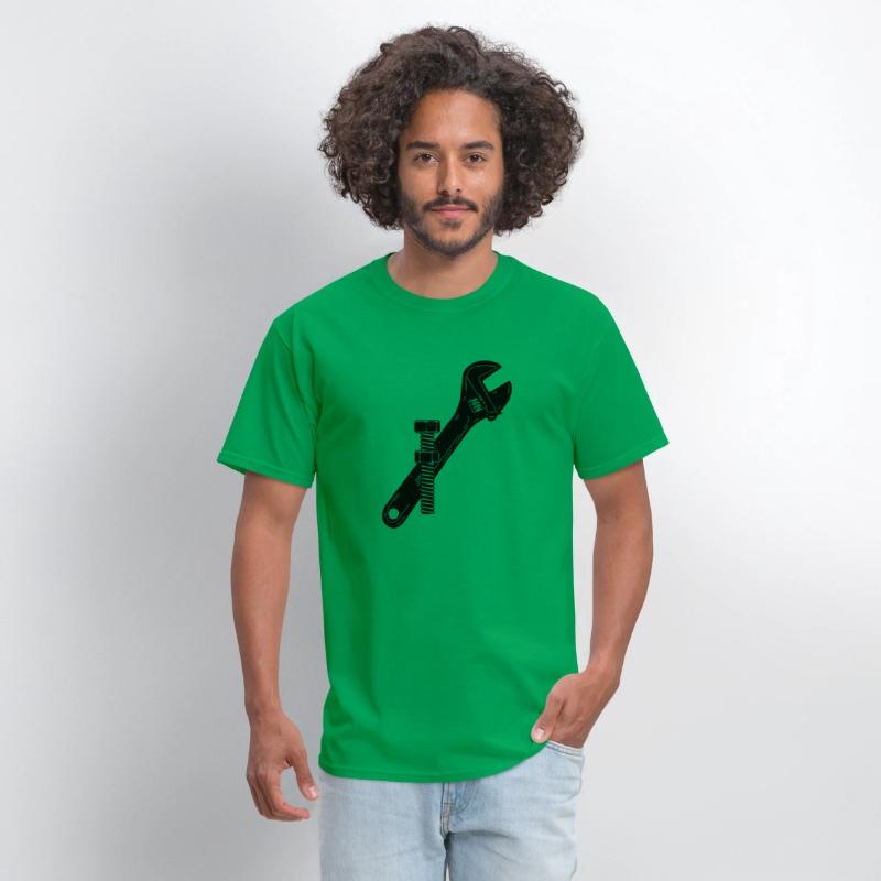 Mechanic logo with nut and bolt