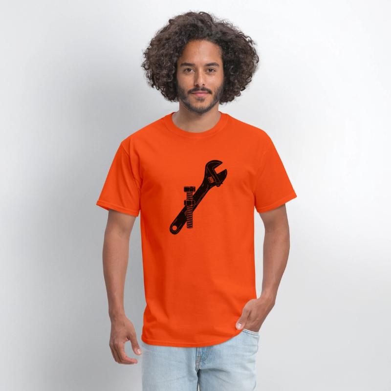 Mechanic logo with nut and bolt