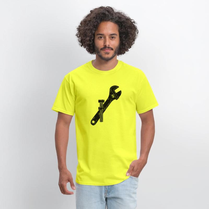 Mechanic logo with nut and bolt
