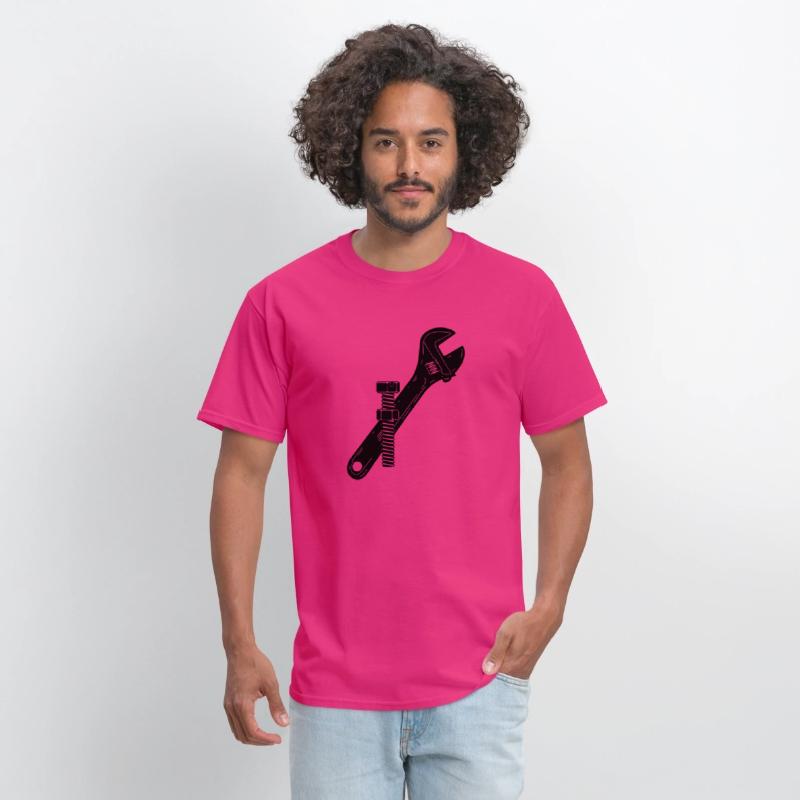 Mechanic logo with nut and bolt
