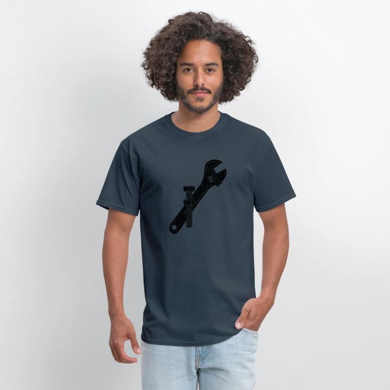 Mechanic logo with nut and bolt