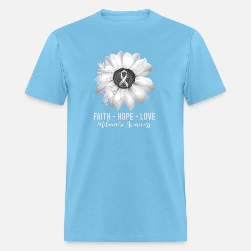 Melanoma Awareness Flower Shirts Melanoma Wo