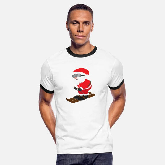 Merry Christmas - happy Santa Skiing - Gift Idea