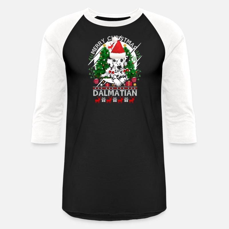 merry christmas dalmatian dog shirt design
