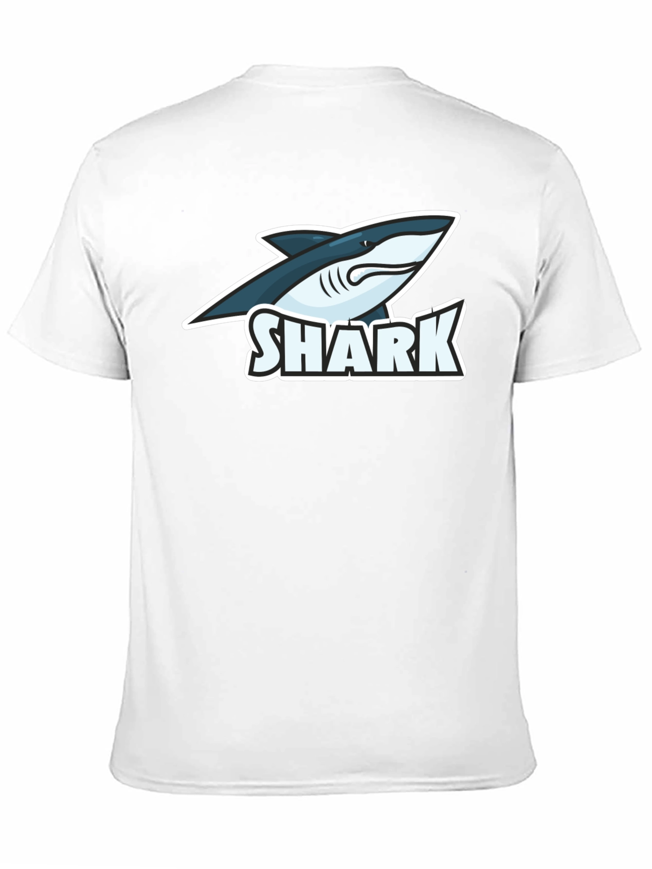 Shark Graphic Black T-Shirt - Cool Cartoon Shark Tee