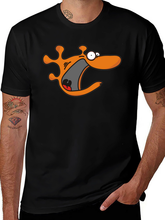Cartoon Monster Black T-Shirt