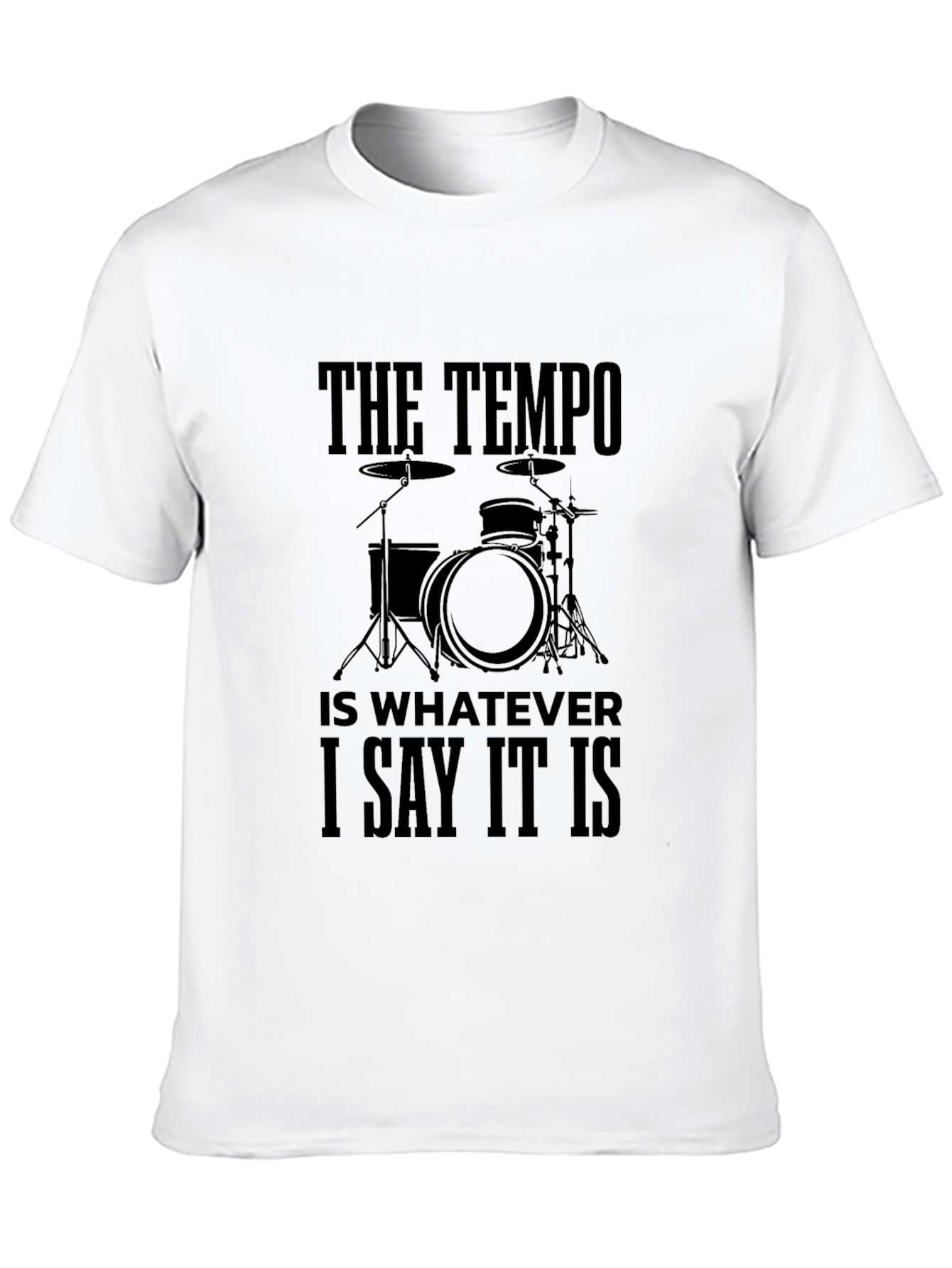 Tempo Drummer T-Shirt - Funny Music Tee