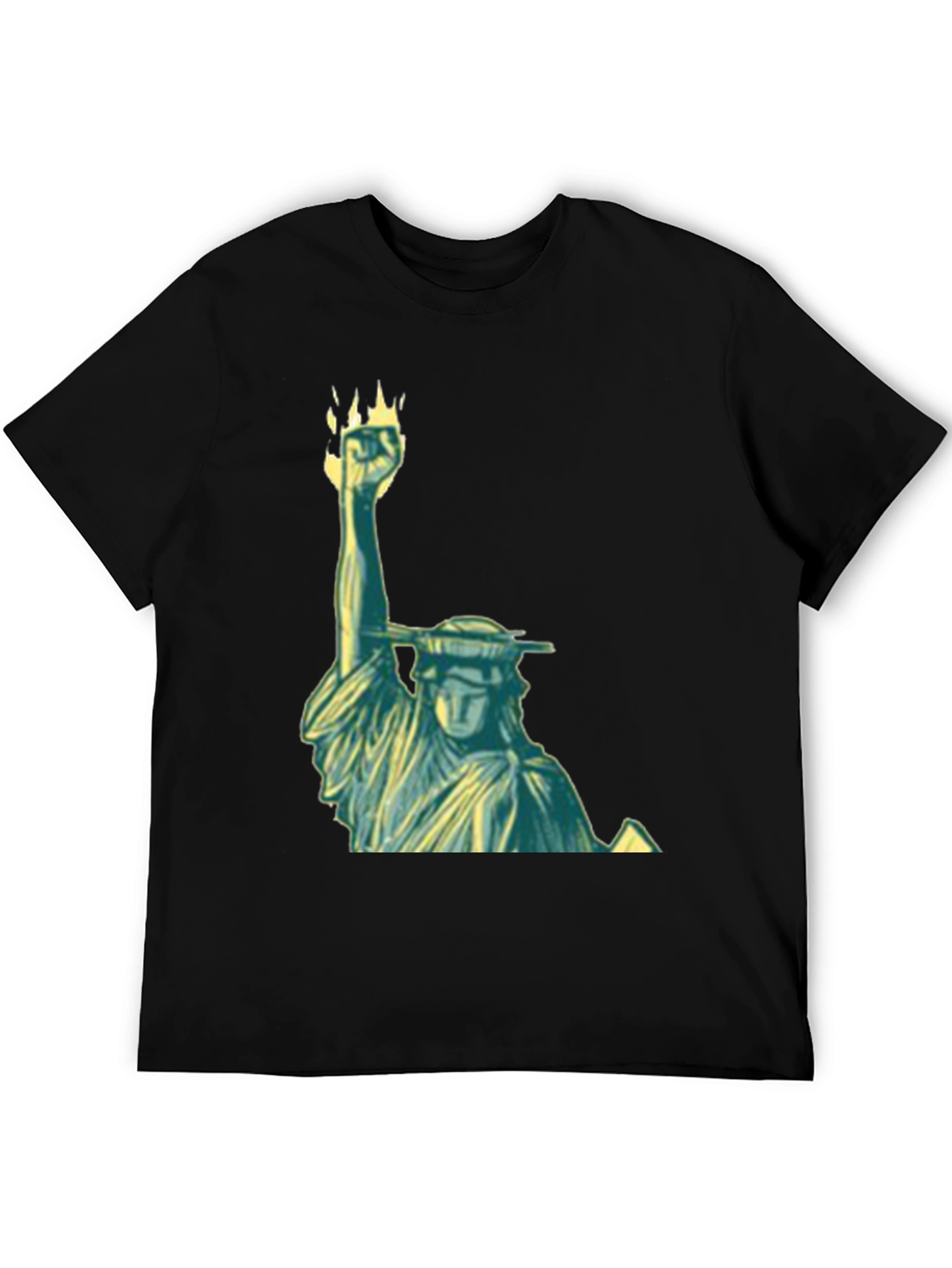 Statue of Liberty Graphic Black T-Shirt