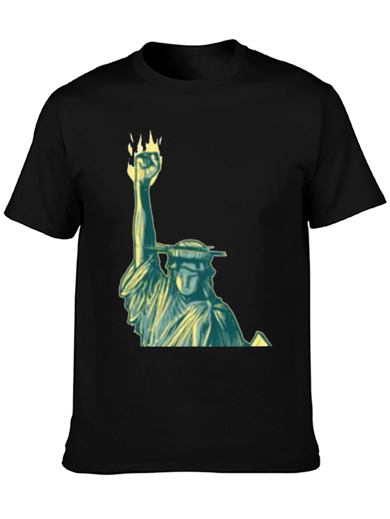 Statue of Liberty Graphic Black T-Shirt