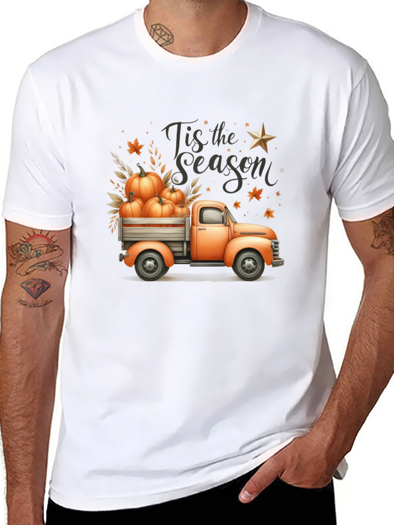 Fall Harvest Truck Graphic Tee