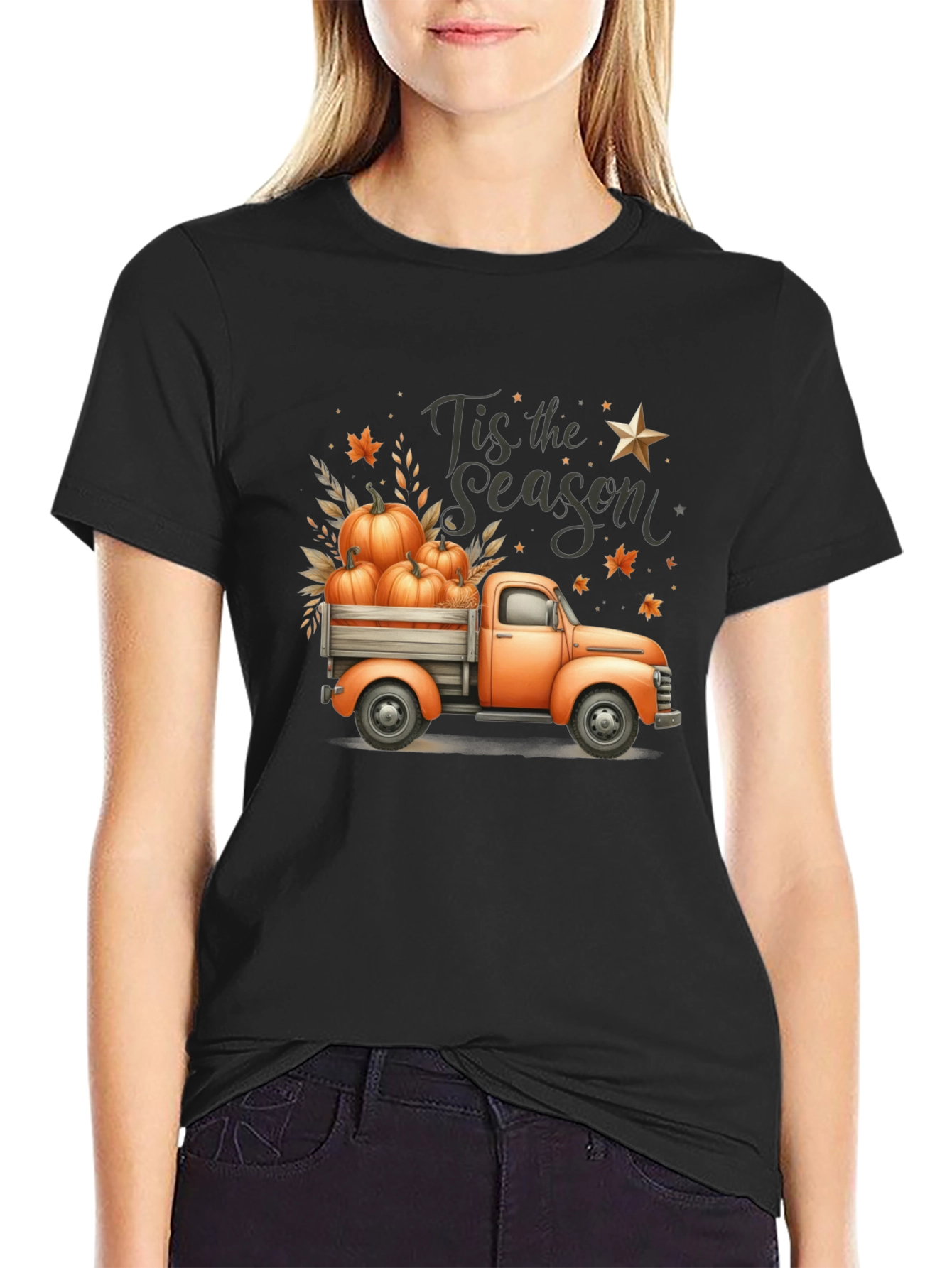 Fall Harvest Truck Graphic Tee
