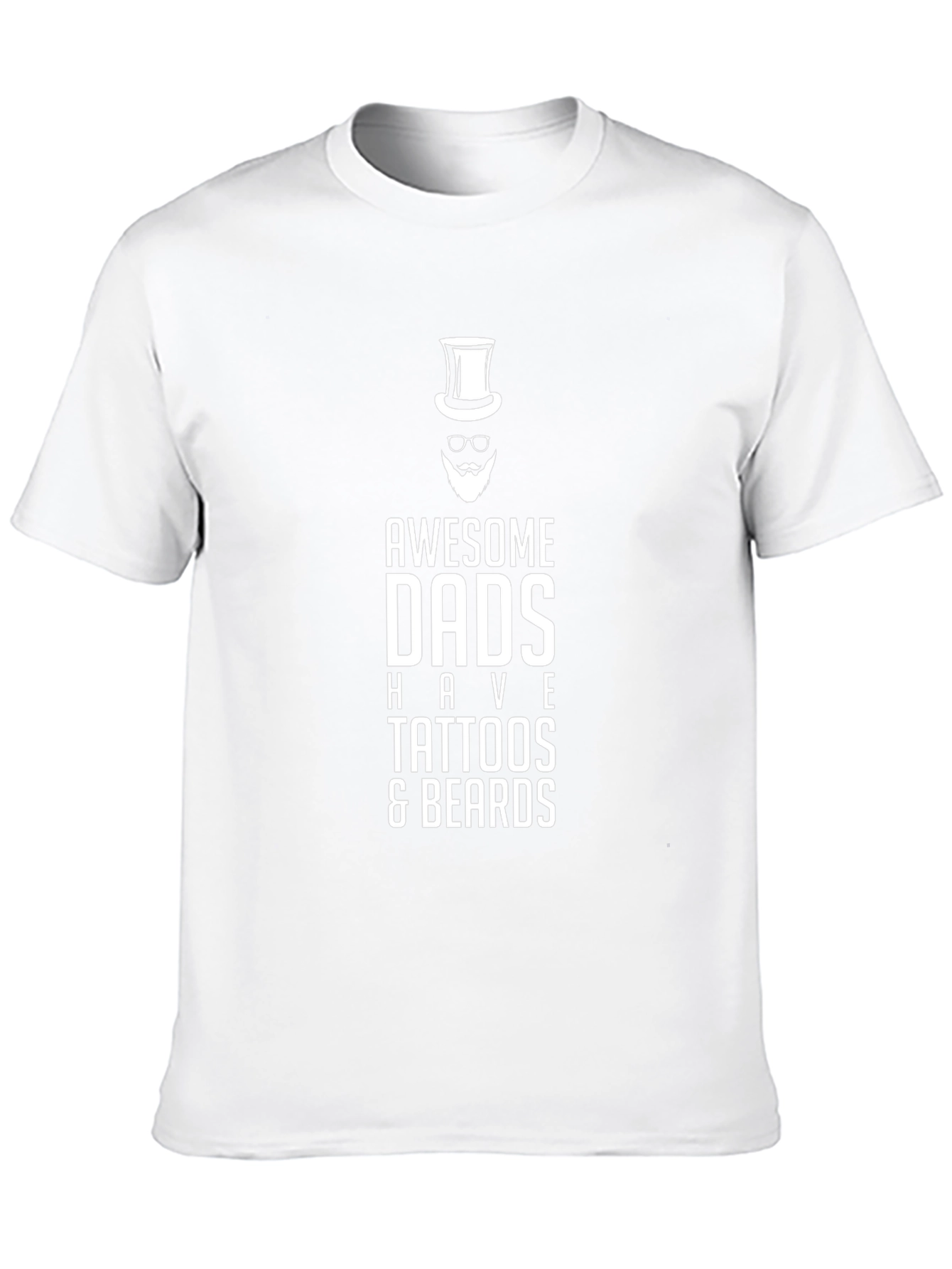 Awesome Dads Tattoos & Beards Graphic Tee
