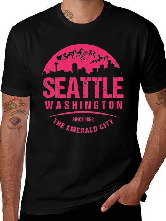 Seattle Washington Emerald City Graphic T-Shirt