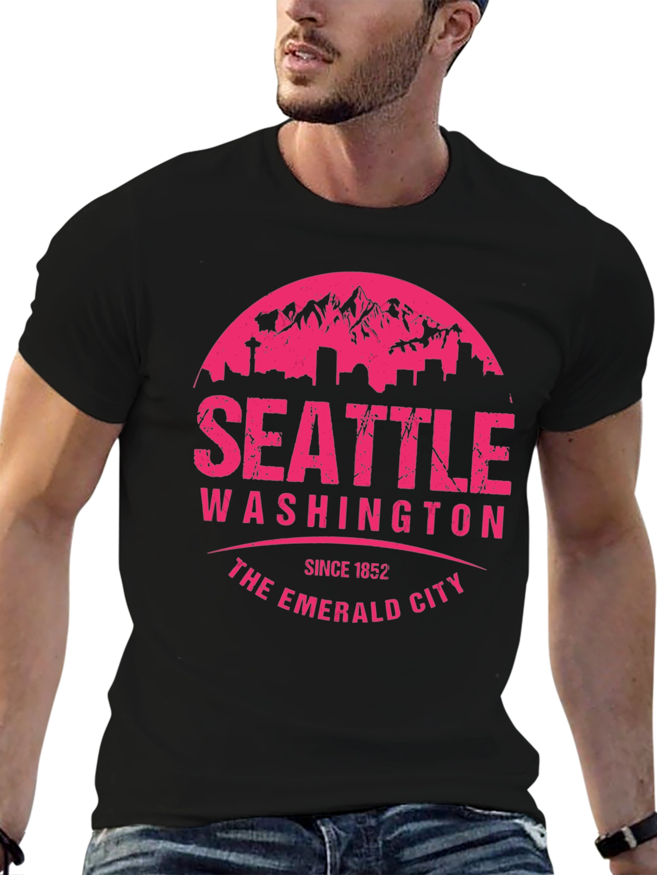 Seattle Washington Emerald City Graphic T-Shirt