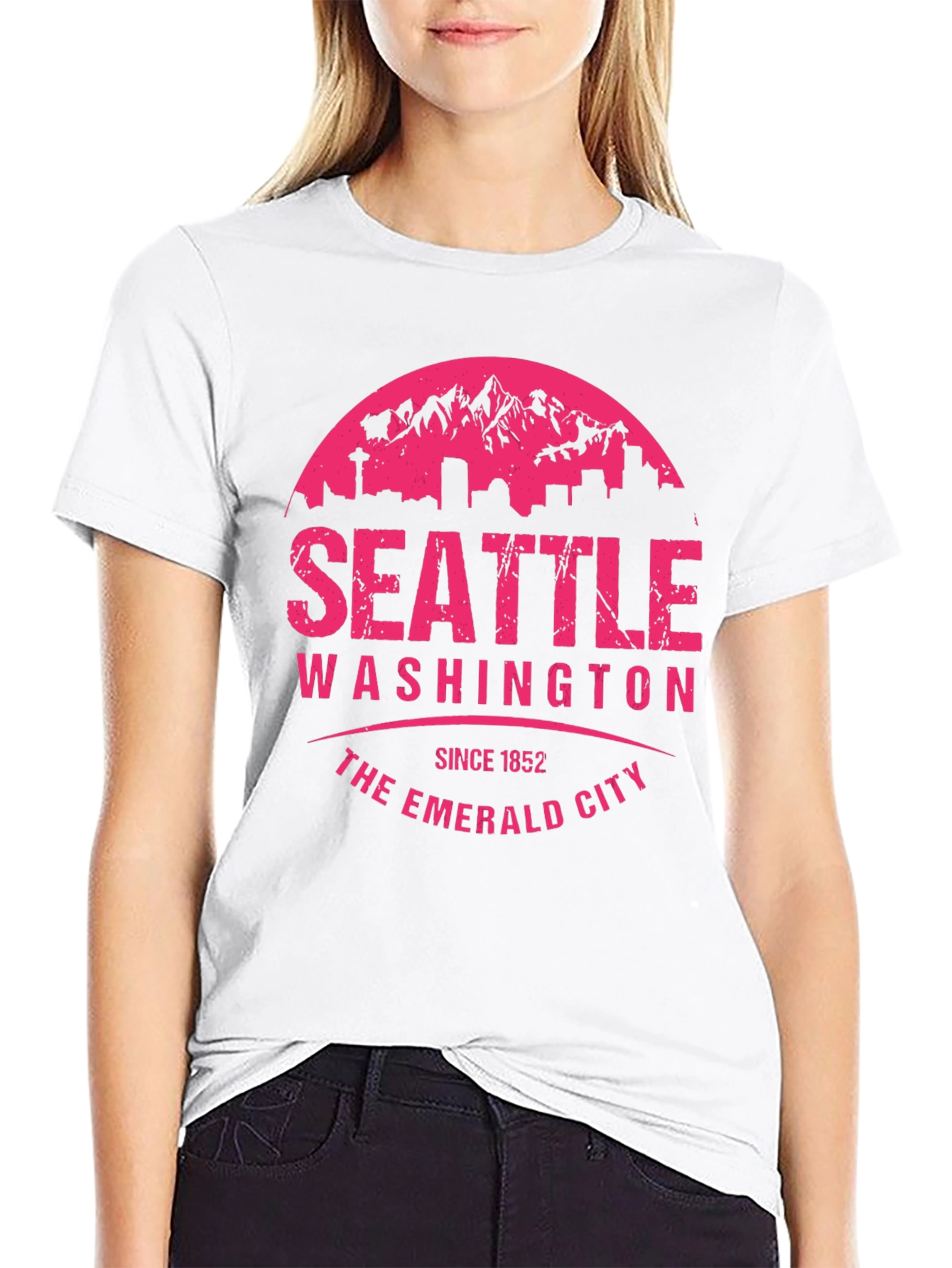 Seattle Washington Emerald City Graphic T-Shirt