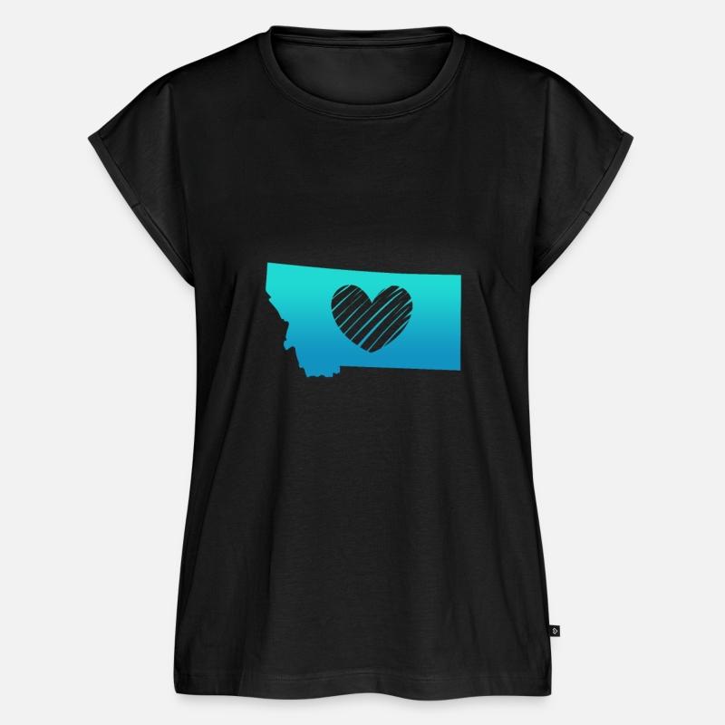 Montana Map Heart