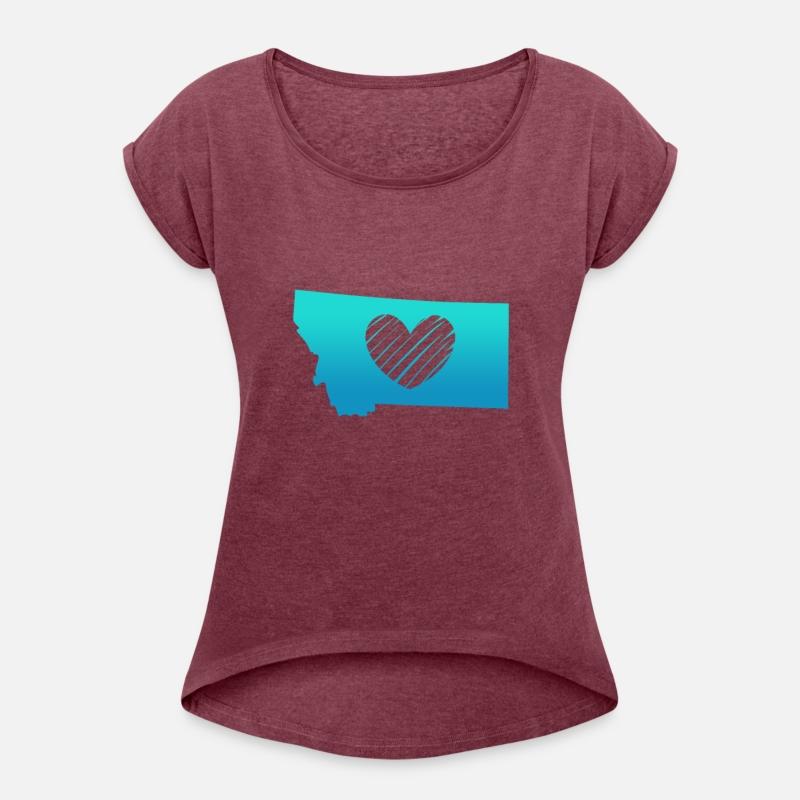 Montana Map Heart