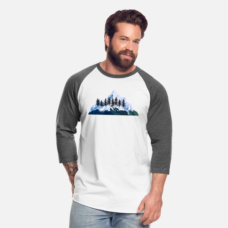mountain range with snow-capped peaks