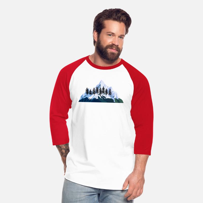 mountain range with snow-capped peaks