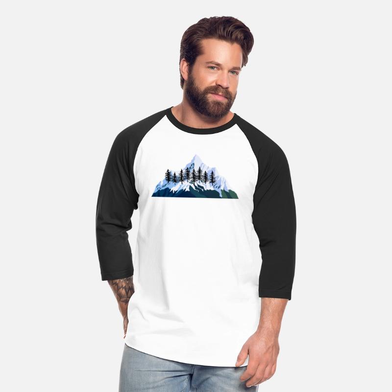 mountain range with snow-capped peaks