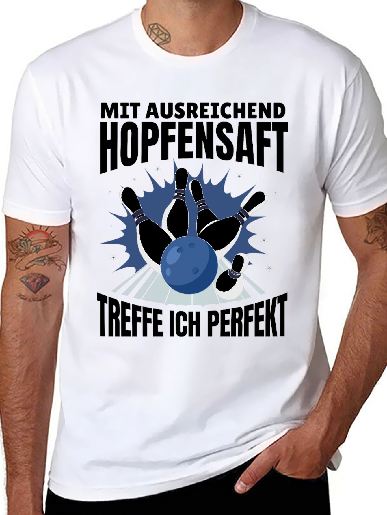 Bowling Strike Graphic Tee - Hopfen-saft Perfection
