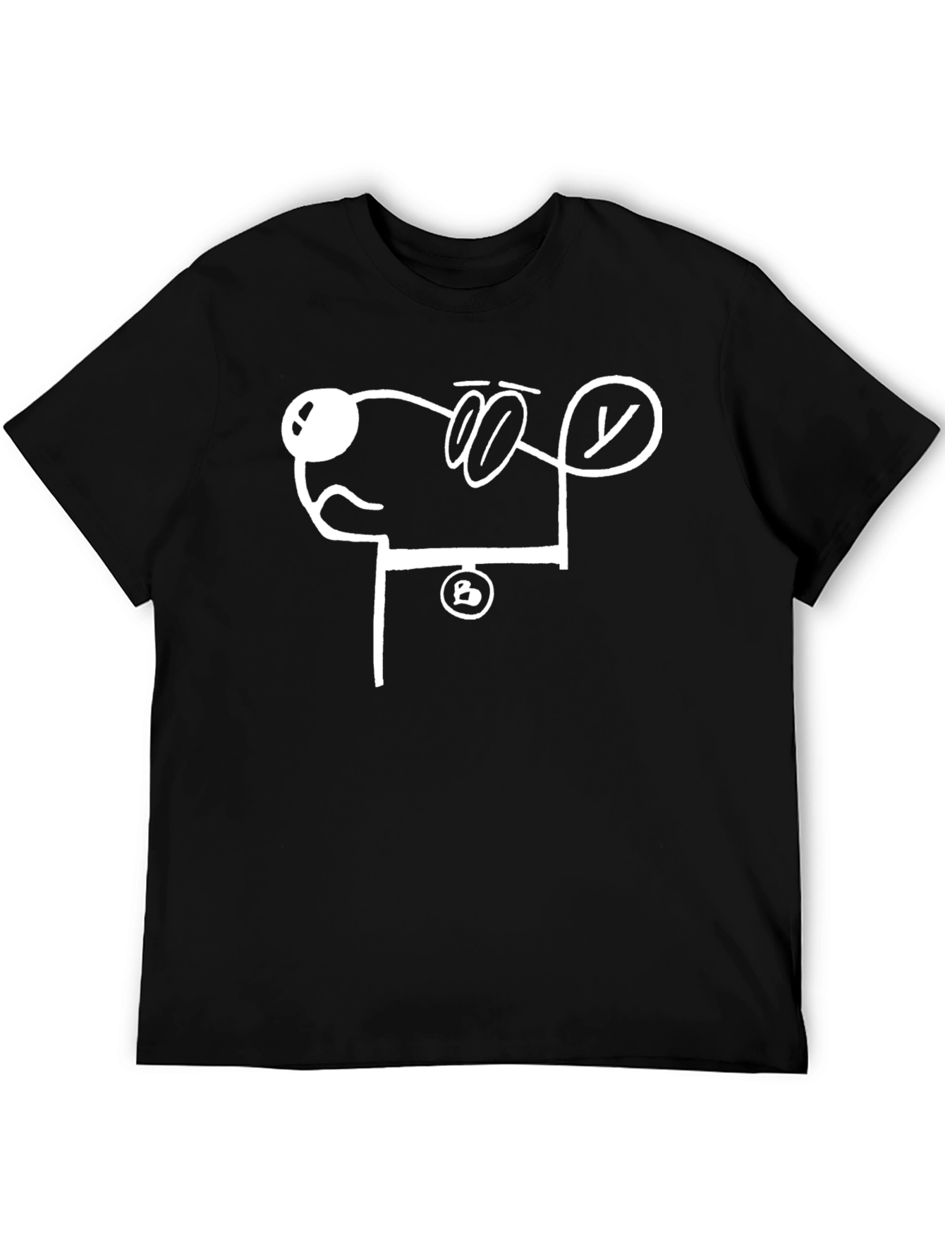 Abstract Dog Graphic T-Shirt
