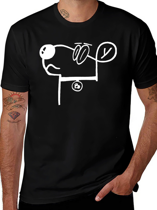 Abstract Dog Graphic T-Shirt