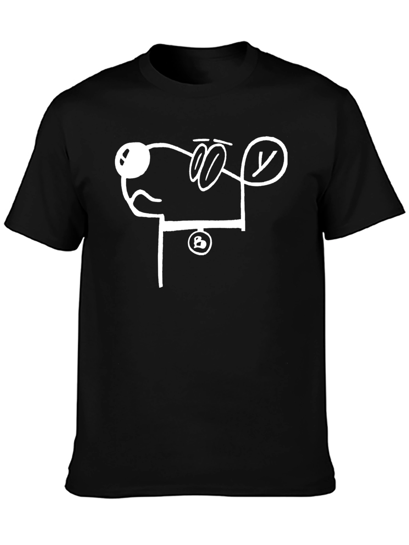 Abstract Dog Graphic T-Shirt