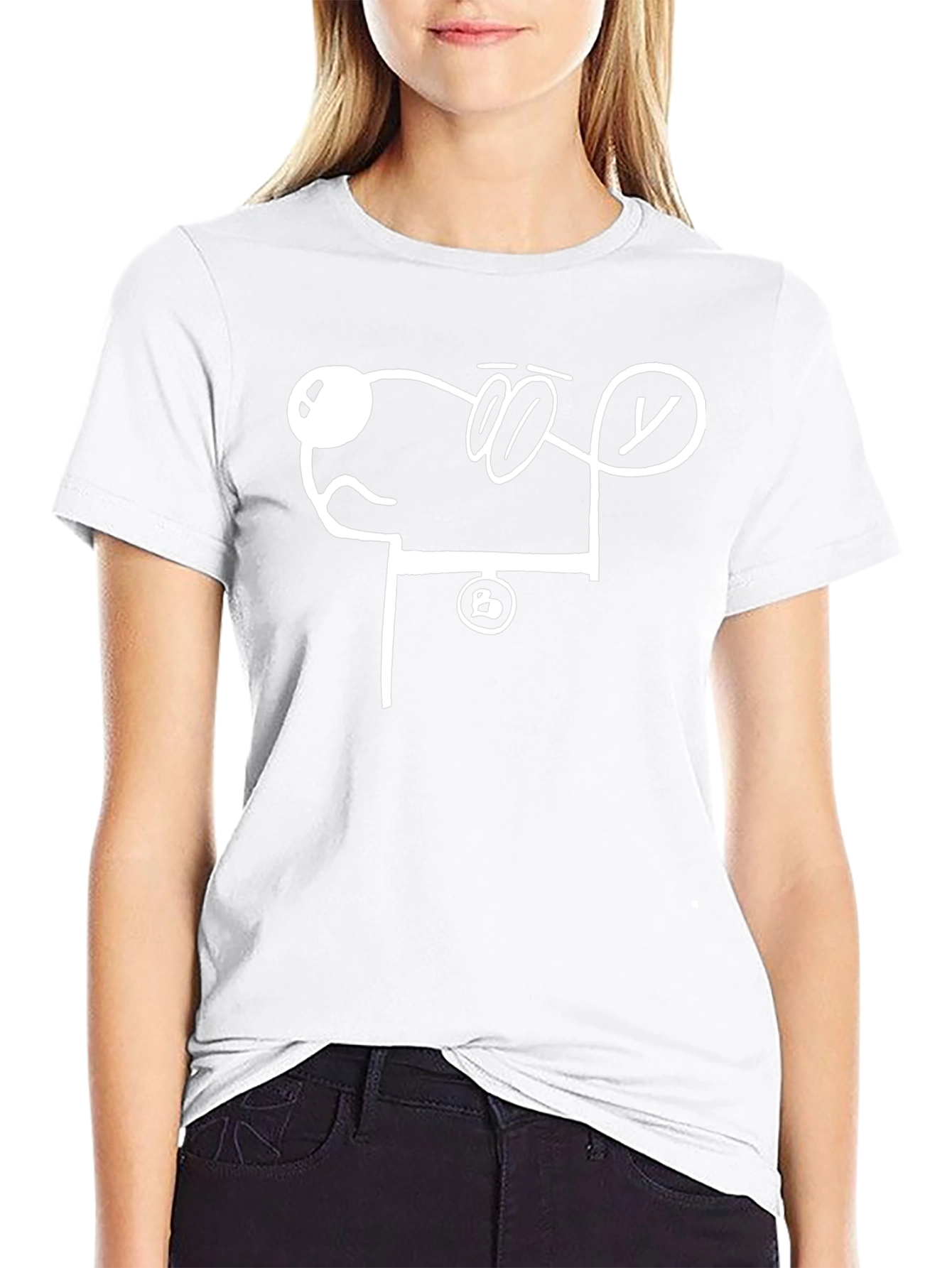 Abstract Dog Graphic T-Shirt