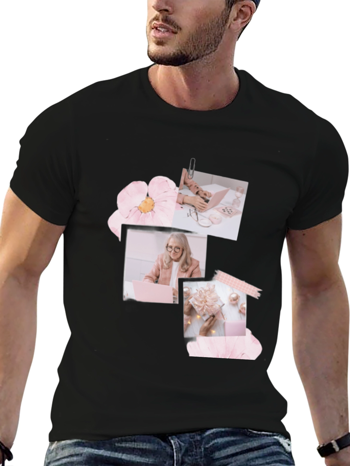 Stylish Black Graphic T-Shirt